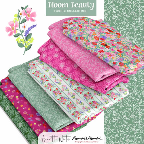 Australian Fabric - Bloom Beauty by Annette Winter - Aussie flora