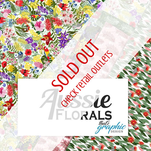 Aussie Florals Fabric Collection - Annette Winter fabric designer - Australiana fabric design
