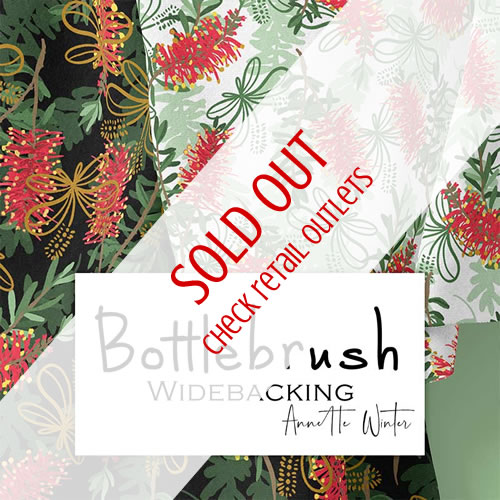 Annette Winter wideback fabric design Bottlebrush