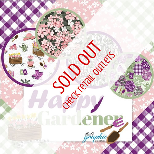 Happy gardener fabric collection by Annette Winter